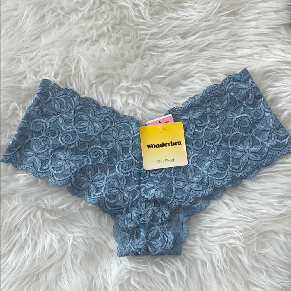 Wonderbra Lacey Girl Short Size L Teal
